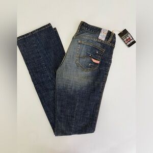 New Vintage Parasuco Jeans Women Middle Rise Pant Bootcut Denim Size 27x34
